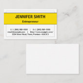 Humble, Minimalistische Visitenkarte (Vorne/Hinten)