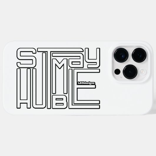 HUMBLE motivierend und inspirierend bleibe Case-Mate iPhone Hülle (Rückseite (Horizontal))