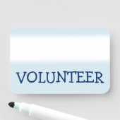 Humble Name-Tag "VOLUNTEER" Namensschild (Beispiel)