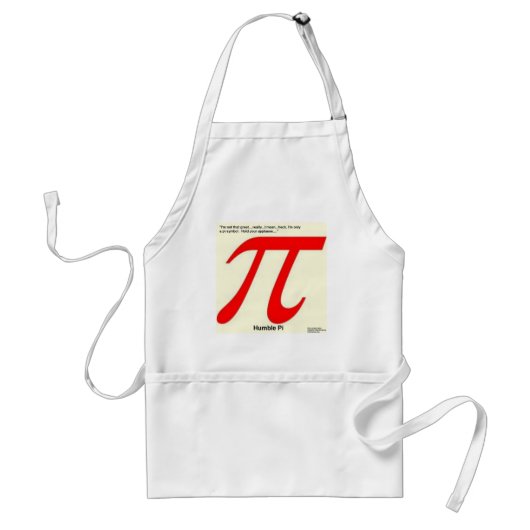 Humble Pi R Square Funny Schürze (Vorne)