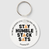 HUMBLE STACK SATS Crypto bleibe Schlüsselanhänger (Rückseite)
