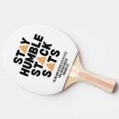 HUMBLE STACK SATS Crypto bleibe Tischtennis Schläger (Seitenansicht)