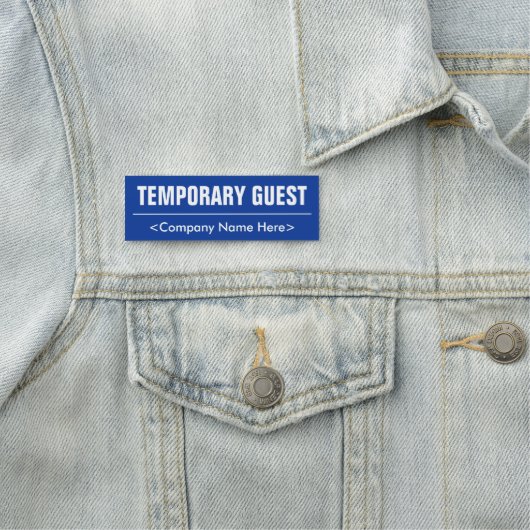 Humble "VORÜBERGEHENDER GAST" Namensschild (Beispiel)