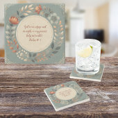 Humble Wreath Anpassbare Bibelverse Steinuntersetzer