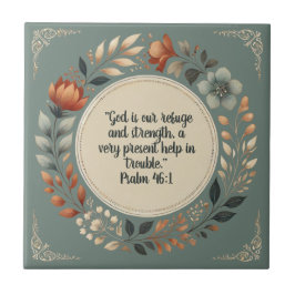 Humble Wreath Bible Verse anpassbar Fliese