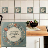 Humble Wreath Bible Verse anpassbar Fliese