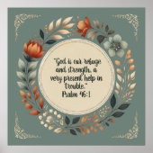 Humble Wreath Bible Verse anpassbar Poster (Vorne)