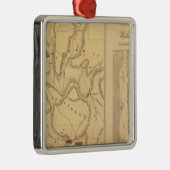 Humboldt-Bergbau u. Hinweis Co Silbernes Ornament (Rechts)