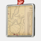 Humboldt-Bergbau u. Hinweis Co Silbernes Ornament (Links)