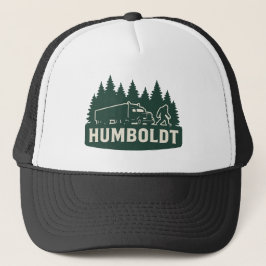 Humboldt Bigfoot Semi-Truck & Forest Silhouette  Truckerkappe