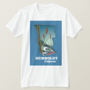 Humboldt-Kalifornien-Karte T-Shirt