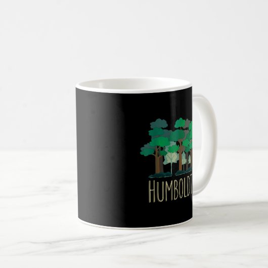 Humboldt-Landkreis California Redwoods Forest Tree Kaffeetasse (VorderseiteRechts)