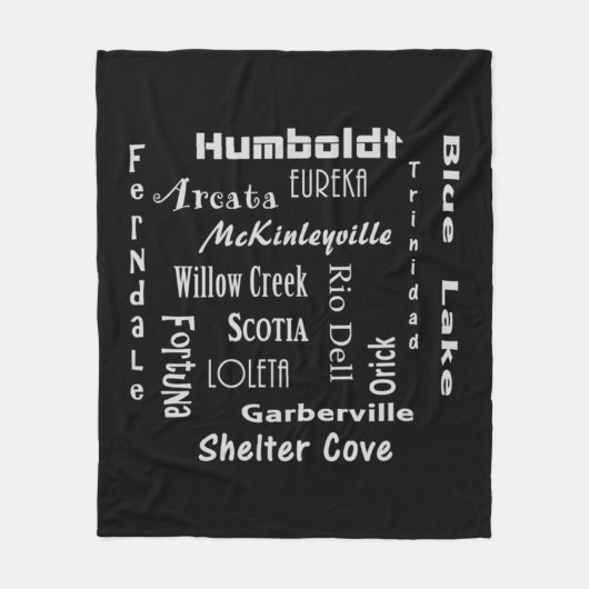 Humboldt-Landkreis Fleecedecke (Vorderseite)