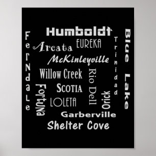Humboldt-Landkreis Poster