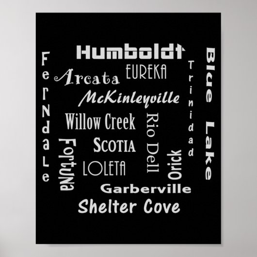 Humboldt-Landkreis Poster (Vorne)