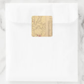 Humboldt Mining & Ref Co Quadratischer Aufkleber (Tasche)
