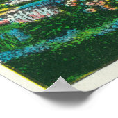 Humboldt Park Floral Emblem View Poster (Ecke)