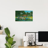 Humboldt Park Floral Emblem View Poster (Heimbüro)