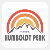 Humboldt Peak Quadratischer Aufkleber (Vorderseite)