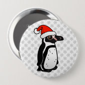 Humboldt Penguin Santa Button (Vorne & Hinten)
