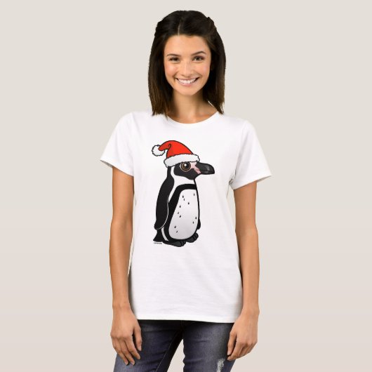 Humboldt Penguin Santa T-Shirt (Vorne ganz)
