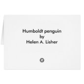 Humboldt-Pinguin (Rückseite Horizontal)