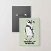 Humboldt-Pinguin Button (Vorderseite/Rückseite)