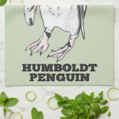 Humboldt-Pinguin Geschirrtuch (Gefaltet)