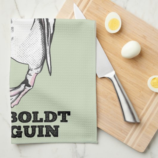 Humboldt-Pinguin Geschirrtuch (Viertel Falte)