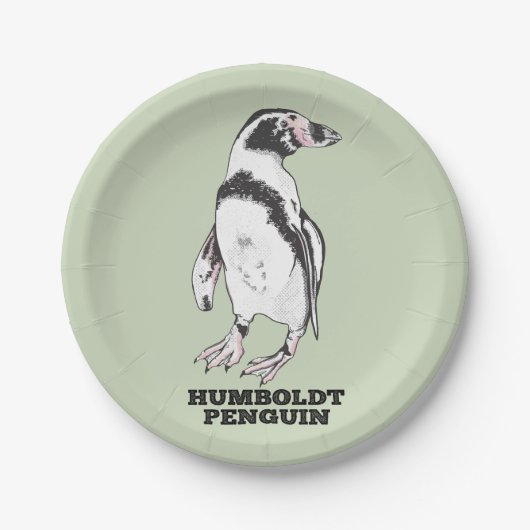 Humboldt-Pinguin Pappteller (Vorderseite)