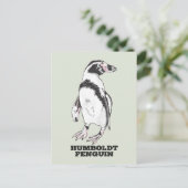 Humboldt-Pinguin Postkarte (Stehend Vorderseite)