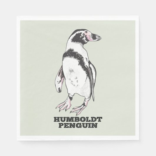 Humboldt-Pinguin Serviette (Vorderseite)