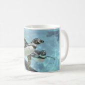 Humboldt-Pinguin unter Wasser Kaffeetasse (VorderseiteRechts)