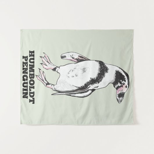 Humboldt-Pinguin Wandteppich (Vorderseite (Horizontal))