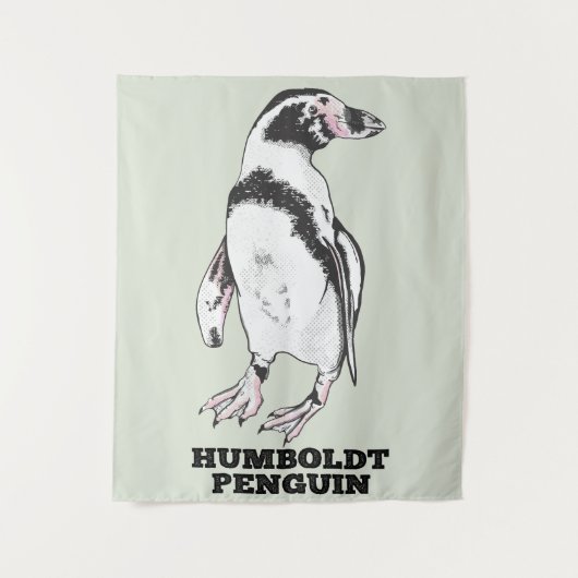 Humboldt-Pinguin Wandteppich (Vorderseite)