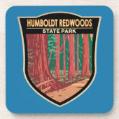 Humboldt Redwoods Staat Park Avenue of the Giants Getränkeuntersetzer (Vorderseite)