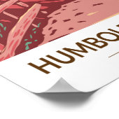 Humboldt Redwoods Staat Park Avenue of the Giants Poster (Ecke)