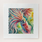 Humboldt squid 240824AREF112 - Watercolor Puzzle (Horizontal)