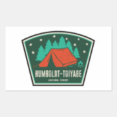 Humboldt-Toiyabe-Camping Rechteckiger Aufkleber (Vorderseite)