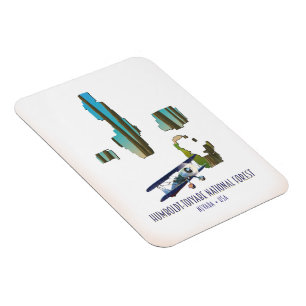 Humboldt-Toiyabe National Forest Nevada Karte Magnet