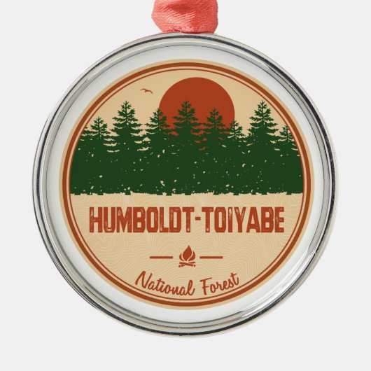 Humboldt-Toiyabe-Nationalwald Ornament Aus Metall (Vorne)