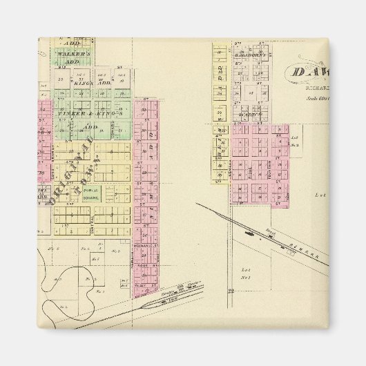 Humboldt und Dawson, Nebraska Magnet (Vorne)
