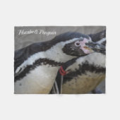 Humbolzen Penguin im Zoo von Drusillas in East Sus Fleecedecke (Vorderseite (Horizontal))