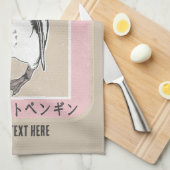 Humbolzenpinguin Geschirrtuch (Viertel Falte)