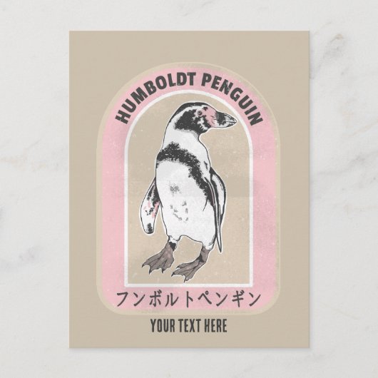 Humbolzenpinguin Postkarte (Vorderseite)
