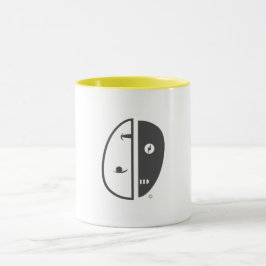 Humbot Glitch Logo Design. Tasse