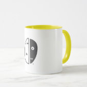 Humbot Glitch Logo Design. Tasse (VorderseiteRechts)