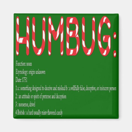 HUMBUG: Definition Magnet (Vorne)