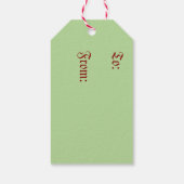 Humbug Gingerbread Geschenkanhänger (Rückseite)