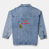 Humbug Sarcastic Christmas Denim Jacket Jeansjacke (Rückseite)